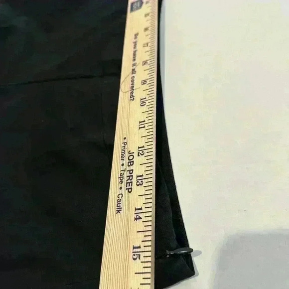 EILEEN FISHER Solid Black Rayon Ponte Stretch Zip Ankle Pants Size Small - Picture 5 of 12